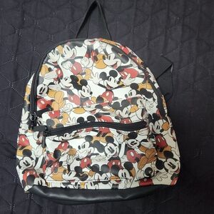 Mickey Mouse Patterned Backpack